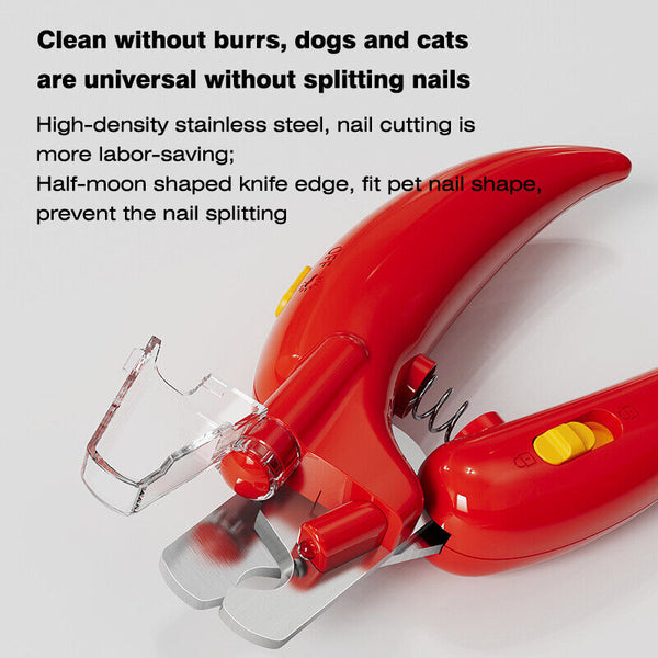 Dog Cat Nail Clippers Light Trimmer Tool Toe Claws pet led nail clippers